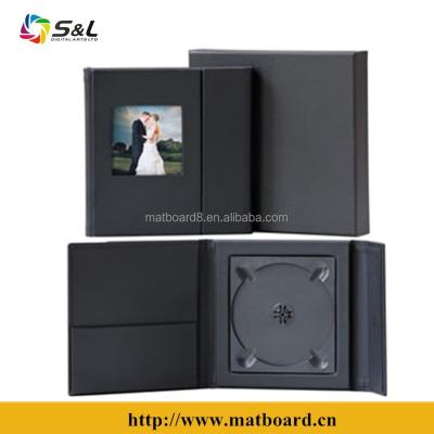 China Wedding CD DVD Disc or Fancy Memory Disc CD DVD Luxury Leather Folio with One or Two Disc Holder Manufacturer in China for sale