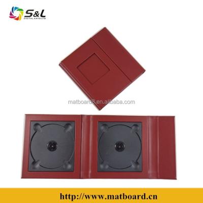 China Best Leather CD DVD Stand Album Leather Folio Case for sale