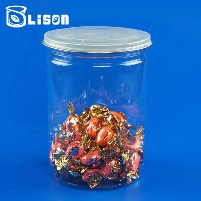 China Bean Wholesale Pet Food Jar Storage Container Food Grade Transparent Plastic Food Containers for sale