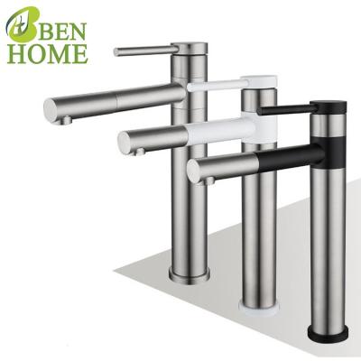 China Thermostatic Faucets 304 Stainless Steel Basin Faucet 360 Degree Swivel And High Basin Faucet Antique For Faucet Basin for sale