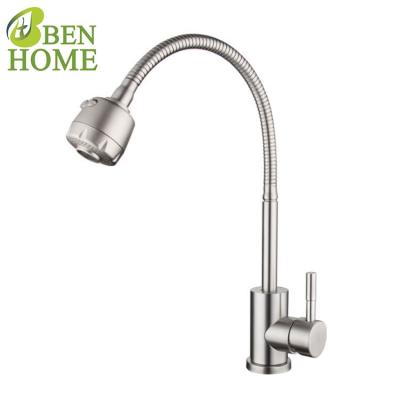 China Thermostatic Faucets Brushed Nickel Kitchen Faucet Shower Head 360 Sprayer for sale