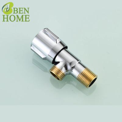 China Hot and Cold Bathroom Toilte Chrome Brass Angle Valve Thermostatic Faucets and Water Heater Brass Water Valve for sale