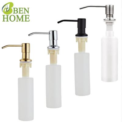 China Other Stainless Steel Soap Dispenser Brushed Chrome Black Gold Kitchen Soap Dispenser For Kitchen Sink Use for sale