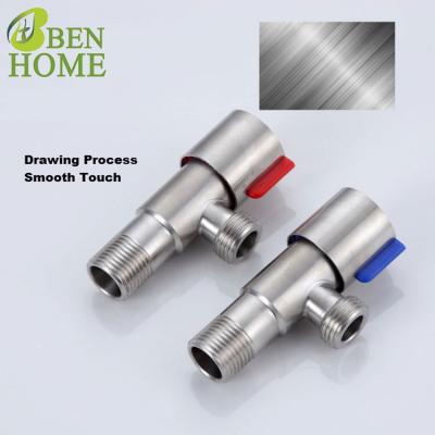 China Thermostatic Faucets Angle Valve 1 Stainless Steel 2 Kitchen Water Flow Control Valve for sale