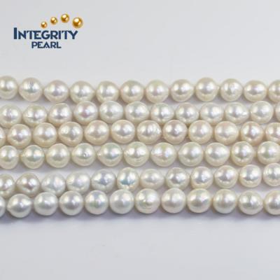 China Chinese Natural Freshwater Round Jewelry Baroque Pearl 10-11mm AA+ Edison Strands Of Decoration Pearl Farm Zhuji for sale