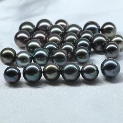 China Decoration 10-11mm Loose Black 3A Tahiti Black Pearl for sale