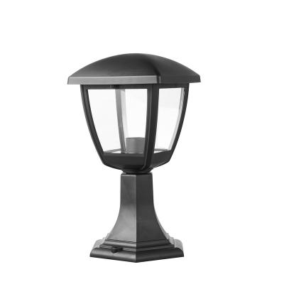 China P407 Garden Gate Outdoor Light Ip44 E27 LED Garden Light 60W Waterproof Black Lawn Lamp 220-240V for sale