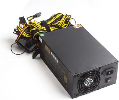 China Active PSU Desktop PC Silent Computer Power. Power Supply 2000W 180V-240V ATX ​​PFC For 8 GPU With Fan for sale