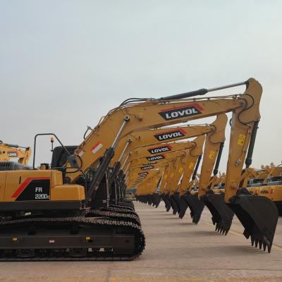 China Building Material Shops 22 Ton Small Crawler Excavator Lovol Fr220d Digger Crawler Excavators Factory Price Construction Equipment Mini Digger Excavator for sale