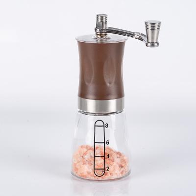 China WITH LID Set manual coffee grinder with ceramic burrs hand coffee grinder with glass jars coarseness adjustable hand coffee grinder for sale