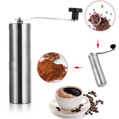 China WITH LID Hand Grinder Coffee Grinder Pepper Mill Stainless Steel Breakfast Grinder Coffee Ground Coffee Power Toll Machine for sale