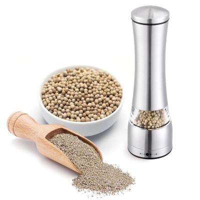 China Durable Large Capacity Manual Stainless Steel Hand Pepper Mill Spice Mill Salt and Pepper Grinder for sale