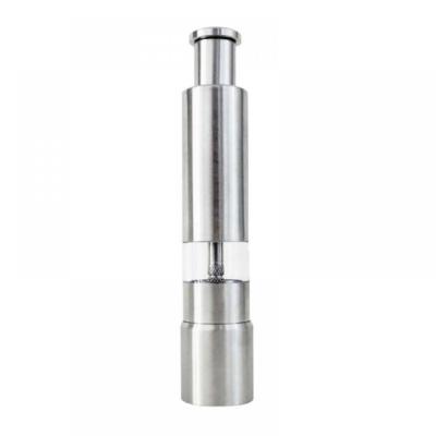 China Factory Sale Viable Mini Stainless Steel Manual One Handed Inch Spice Salt Pepper Mill for sale