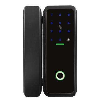 China Flat YOU IT APP A9 Blue-tooth APP A9 Door Lock Fingerprint Door Lock WIFI Smart Glass Security Remote Smart Digital Lock for sale