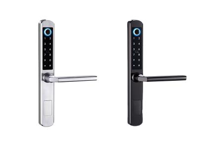 China Flat YOU IT A210-SS Digital Fingerprint Password Lock Electronic Security Combination Smart Door Lock for sale