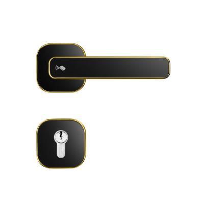 China Die Casting 304# Stainless Steel Mortise Latch And Deadbolt Outdoor Card + Key Lock Smart Automatic Door Timing Lock Black Smart Door Home Security Security Lock for sale