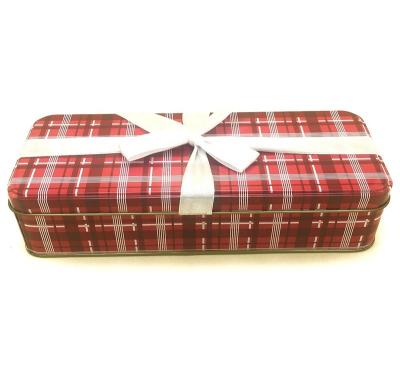 China Gift & Decorative Rectangular Craft Metal Tin Box For Gift And Promotion With Customized Printing for sale