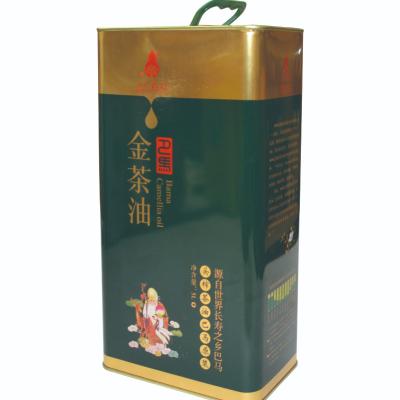 China Food Metal Oil Canned 5000ml Olive Oil Packaging Square 5L Customized Printing Tin Container Factory Price in China for sale