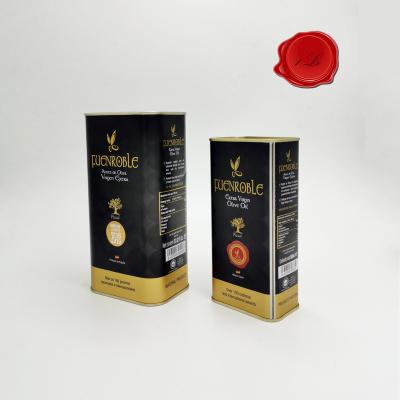 China Food grade hot-sales 250ml olive oil can small easy open frying oil can plastic pull lid for sale