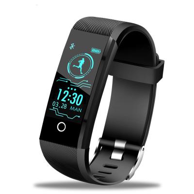 China New OEM Touch Screen Men Wristband Sports Fitness Tracker Heart Blood Pressure Rate Monitor Waterproof OLED Smart Wristband for sale