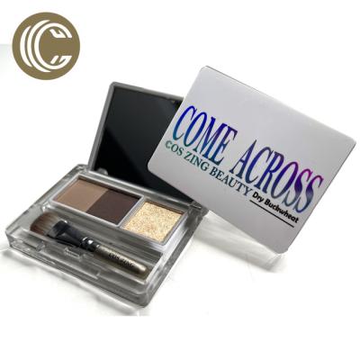 China Cos Zing Private Label Cosmetics Waterproof 3 Colors Eyeshadow Palette Custom Your Brand Make Up Palettes Wholesale for sale