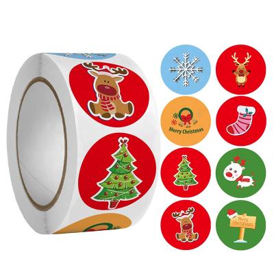 China Christmas waterproof crafts for kids christmas stickers, wholesale custom diy christmas deco stickers for sale