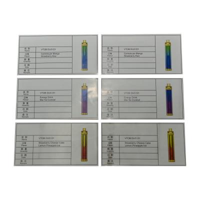 China Other Custom Electronic Cigarette Packaging Sticker Coated Paper Label for sale