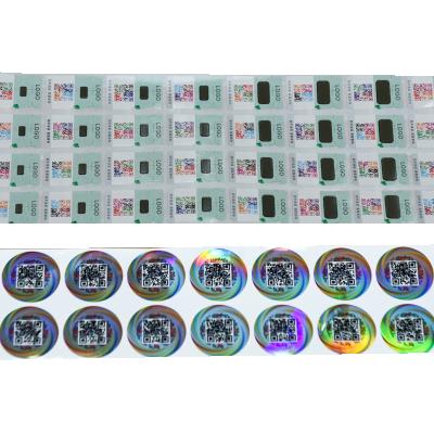 China Security Waterproof Labels Hologram Sticker Custom Printing,Security Labels Hologram Sticker Anti Thief And Tamper Evident Security Label for sale