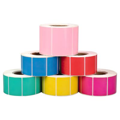 China Other Wholesale High Quality Customizable Thermal Label Paper Round Color Stickers for sale