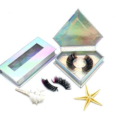 China Natural Soft Create Your Own Lashes Brand Wholesale Faux Mink Eyelashes Fluffy Color 100% Handmade Lashes With Custom Packaging for sale