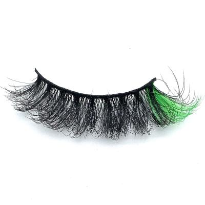 China 100% Natural Soft Colorful Mink False Eyelashes Fluffy Full 3d Strip Handmade Lashes With Custom Boxes And Lashes Logo for sale