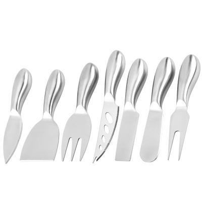 China Viable The Latest 6 Piece Stainless Steel Cheese Knife Gift Cheese Knife for sale