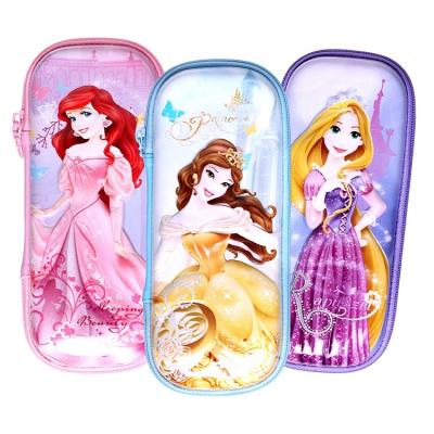 China Low Price Washable Good Quality Cartoon Printing Eva Zipper Pencil Case For Girl Children for sale