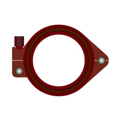 China High Flexibility  Round Rubber Seal Toggle Couplings Red 150mm for sale