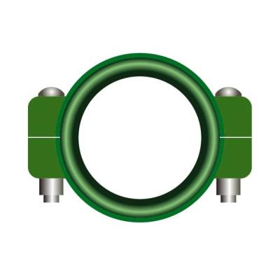 China 125mm Two Bolt Couplings Green custom rubber seals for sale