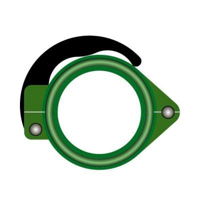 China Green 125mm Snap Couplings Custom Silicone Gaskets ODM for sale