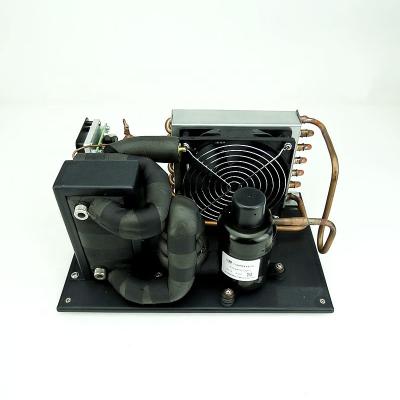 China r134a dc 12v 24v 48v mini refrigeration water chiller module liquid cooling unit for laser cooling for sale