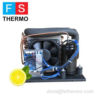 China Refrigeration Parts 12v 24v Compressor Mini Air Conditioner Small Refrigeration Units For Trucks for sale