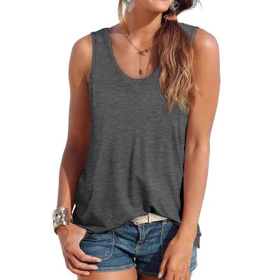 China Anti-pilling Women's Swing Tank Top Ladies Casual Cotton Tank Tops Sleeveless Tank Tops for sale