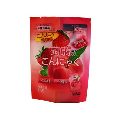 China Safety food grade custom printed pe bag nylon laminated back seal bag for juice liquid jelly for sale