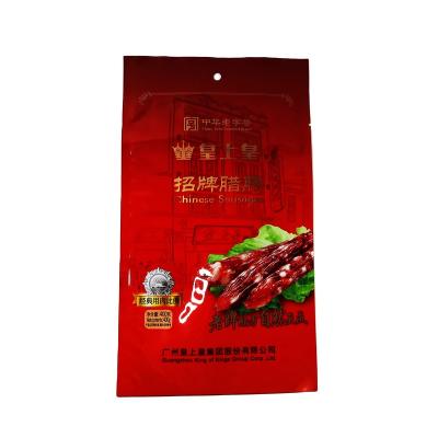 China Security KN PACK Food Packing Bags back 3 Side Sealed Pouch For Chinese Sausages for sale