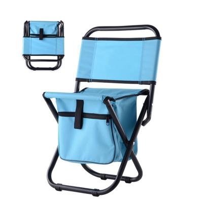 China Outdoor Folding Food Beach Lunch Chair With Cooler Bag, Bag Cooler Chair for sale