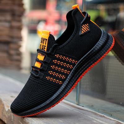 China Fashion Trend Fashion Fly Weave Upper Sport Shoes High Quality Shoes Mens Sports Running Sneakers 2021men Men's Casual Shoes for sale