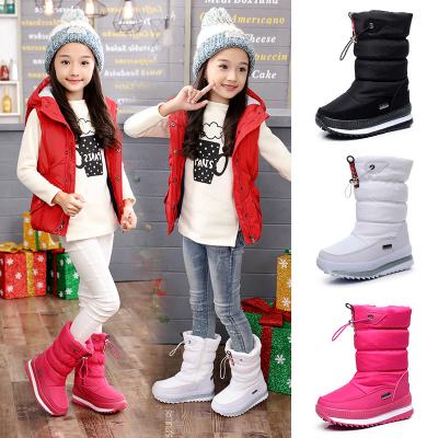 China Cheap wholesale waterproof kids snow shoe fur liner keep warm waterproof custom kids snow boots bota feminina de bota for sale