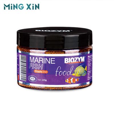 China Viable Sea Fish Marine Ornamental Fish Sinking Small Grain Fish Food 215g for sale