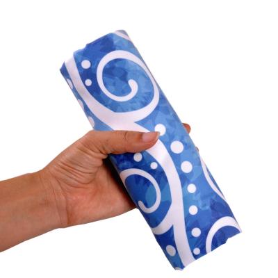 China Customized Sustainable Printed Recycled Microfiber Towel for sale