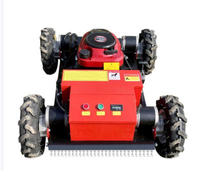 China 4-Stroke Radio Control Mowers RC Slope Lawn Mower Tracked All Terrain Remote Control Robot Weed Mowing Machine for sale