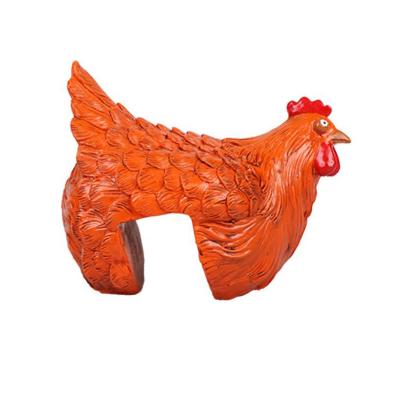 China Antique Imitation Best prices resin chicken big ladder artware interesting chicken artware for sale