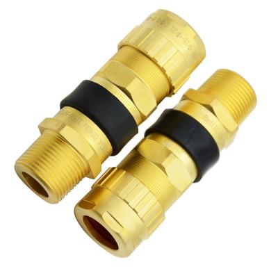 China Stainless Steel IDL M32 M20 M25 Armored Double Compression ATEX Cable Gland Explosion Proof Equal to CMP HAWKE Waterproof IP68 for sale