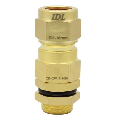 China IP66 CW Steel Wire Cable Gland PVC Armored Brass Shroud and Ground Tags Waterproof Factory Price Brass Industrial Connector for sale